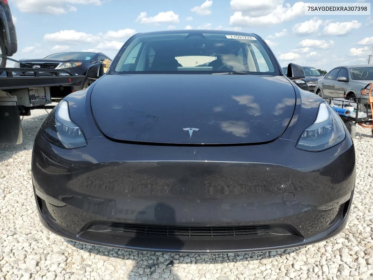 2024 Tesla Model Y VIN: 7SAYGDEDXRA307398 Lot: 71591224