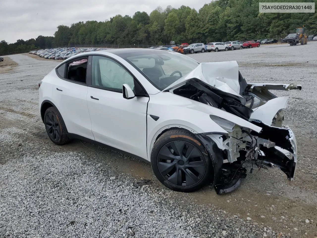 2024 Tesla Model Y VIN: 7SAYGDED2RA301448 Lot: 71685144