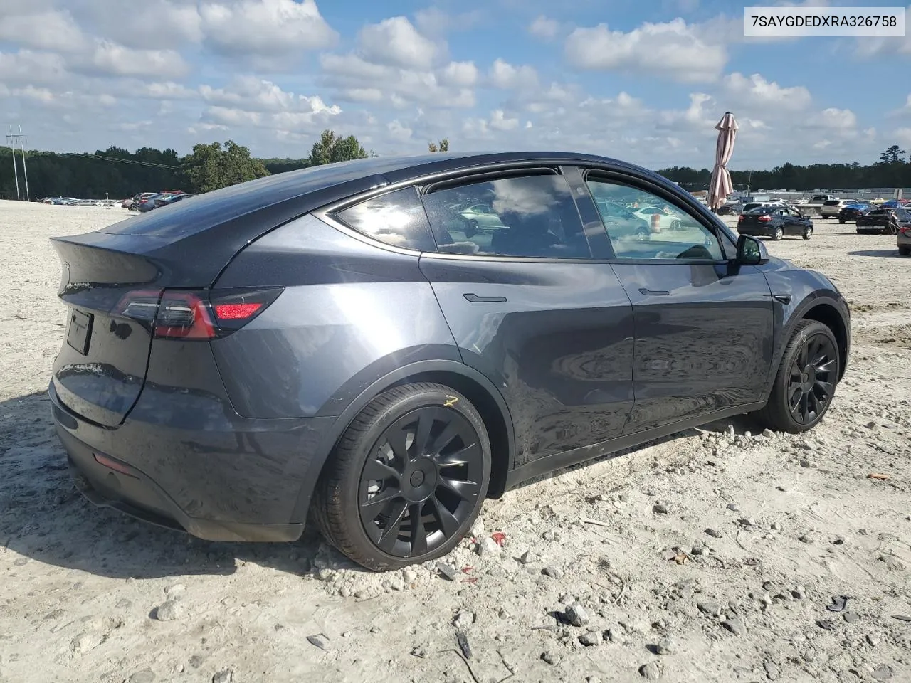 7SAYGDEDXRA326758 2024 Tesla Model Y