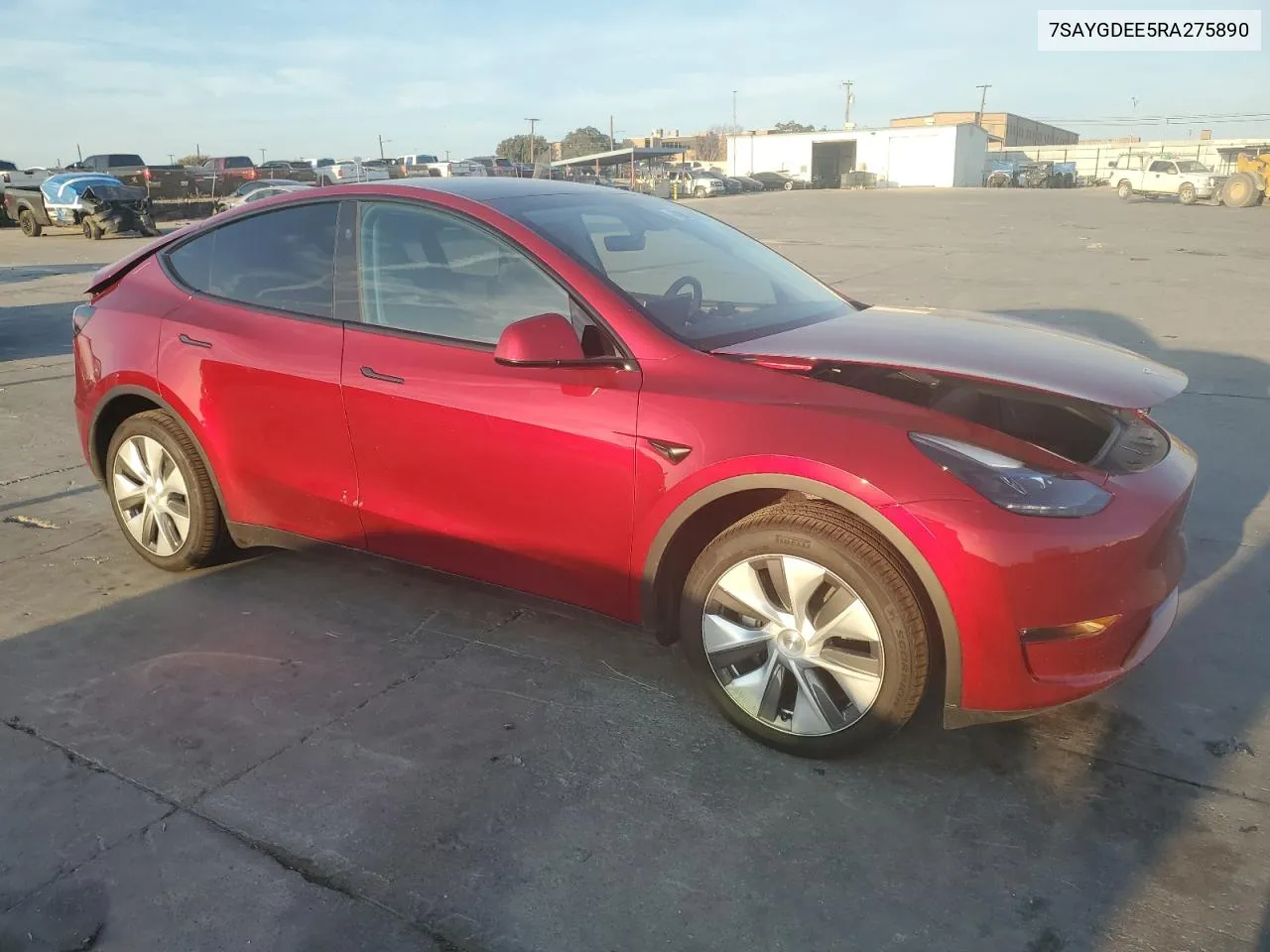 2024 Tesla Model Y VIN: 7SAYGDEE5RA275890 Lot: 71856714