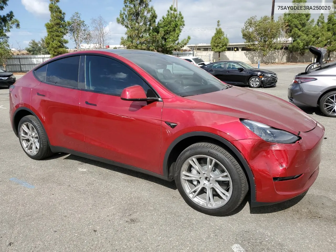 7SAYGDEE3RA250020 2024 Tesla Model Y