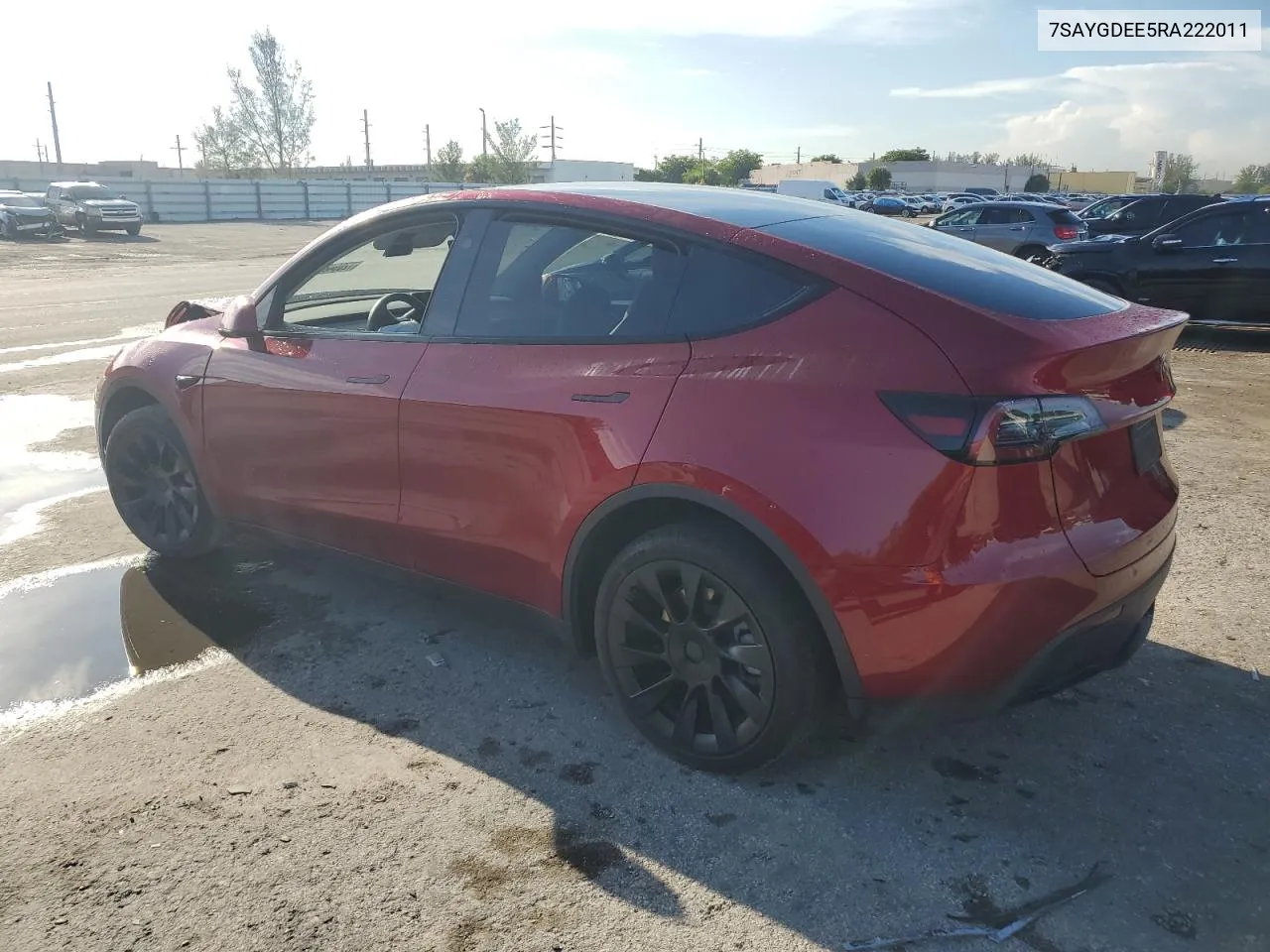 2024 Tesla Model Y VIN: 7SAYGDEE5RA222011 Lot: 72094824