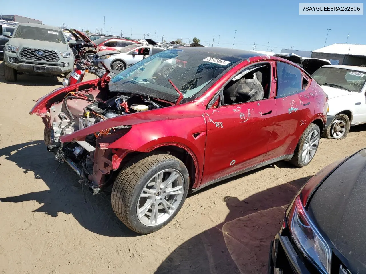 7SAYGDEE5RA252805 2024 Tesla Model Y