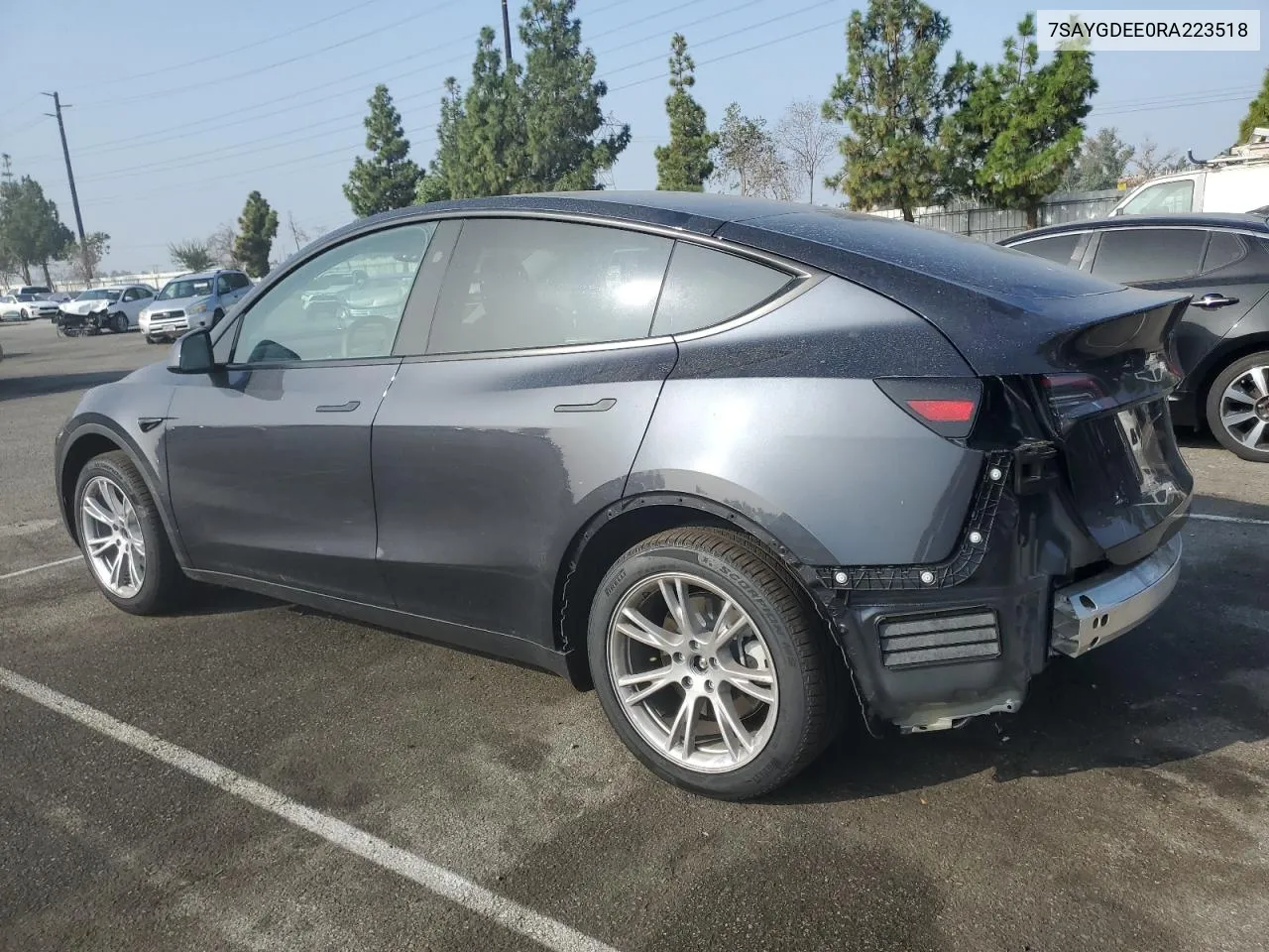 2024 Tesla Model Y VIN: 7SAYGDEE0RA223518 Lot: 72248314