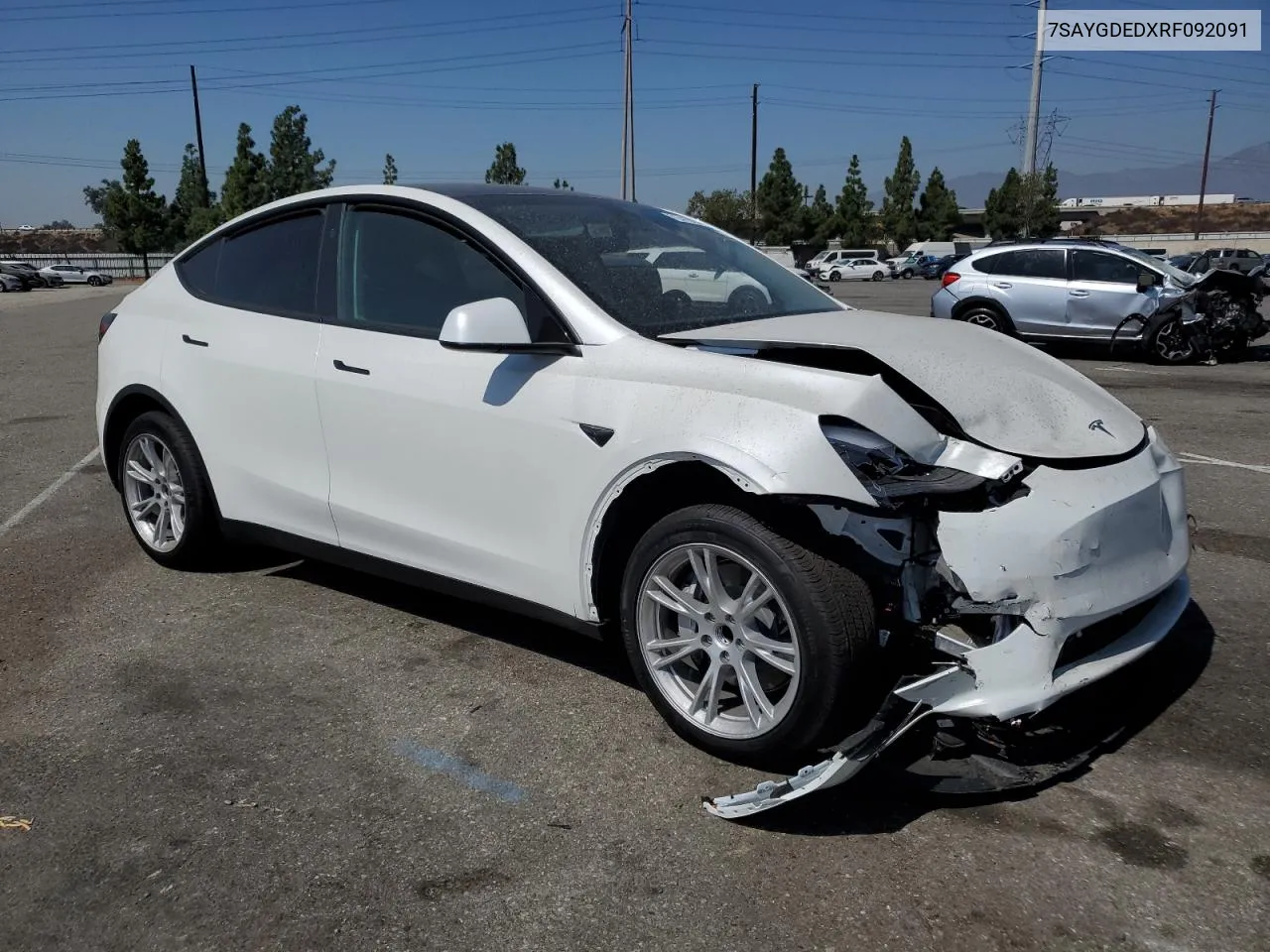 2024 Tesla Model Y VIN: 7SAYGDEDXRF092091 Lot: 72418904