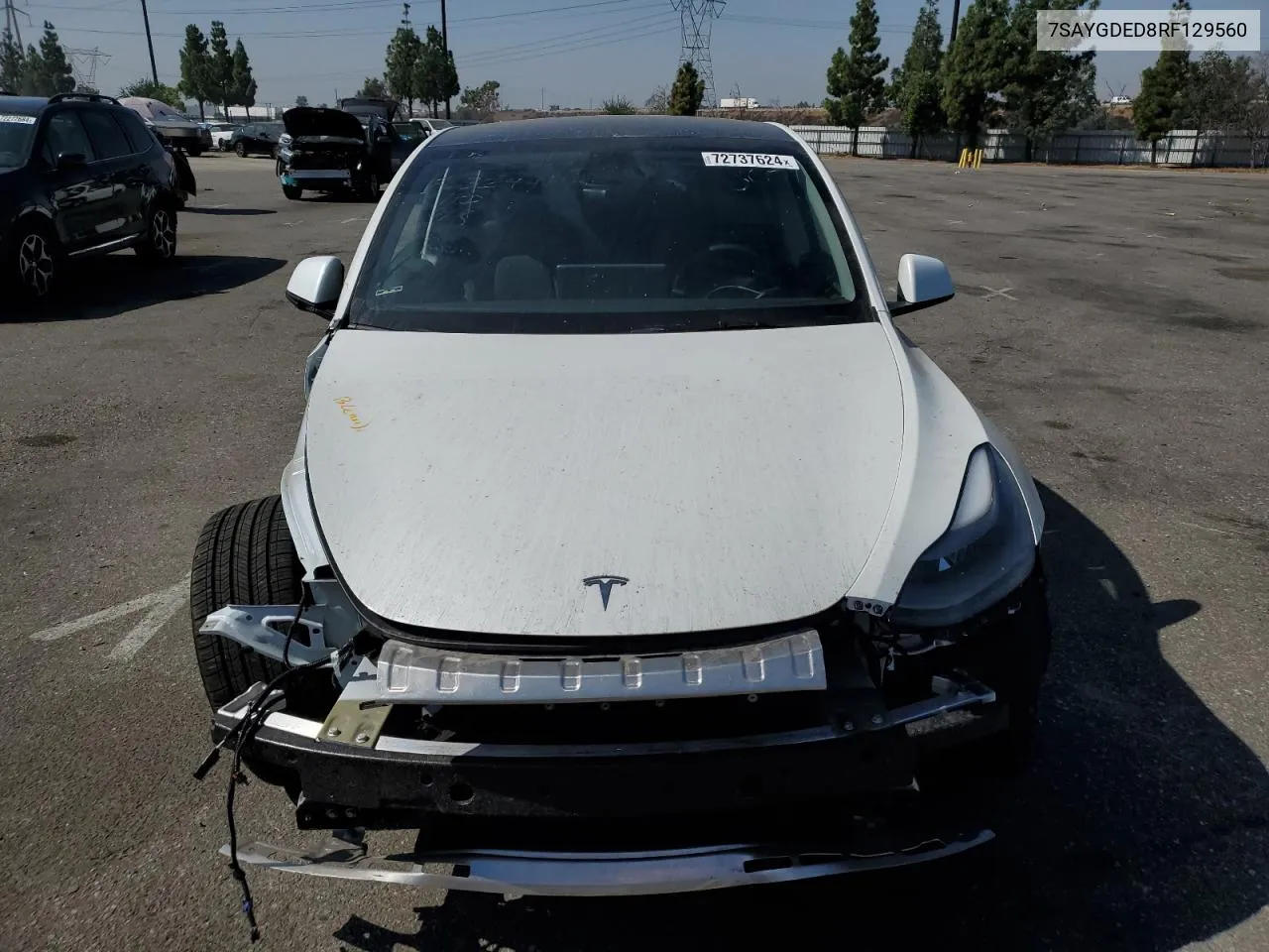 7SAYGDED8RF129560 2024 Tesla Model Y