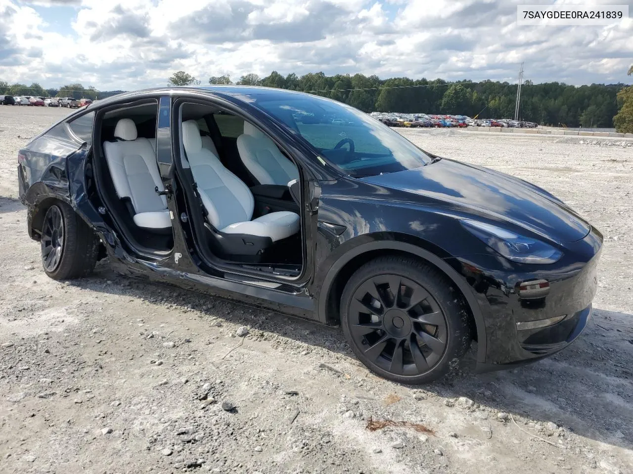 2024 Tesla Model Y VIN: 7SAYGDEE0RA241839 Lot: 73299034