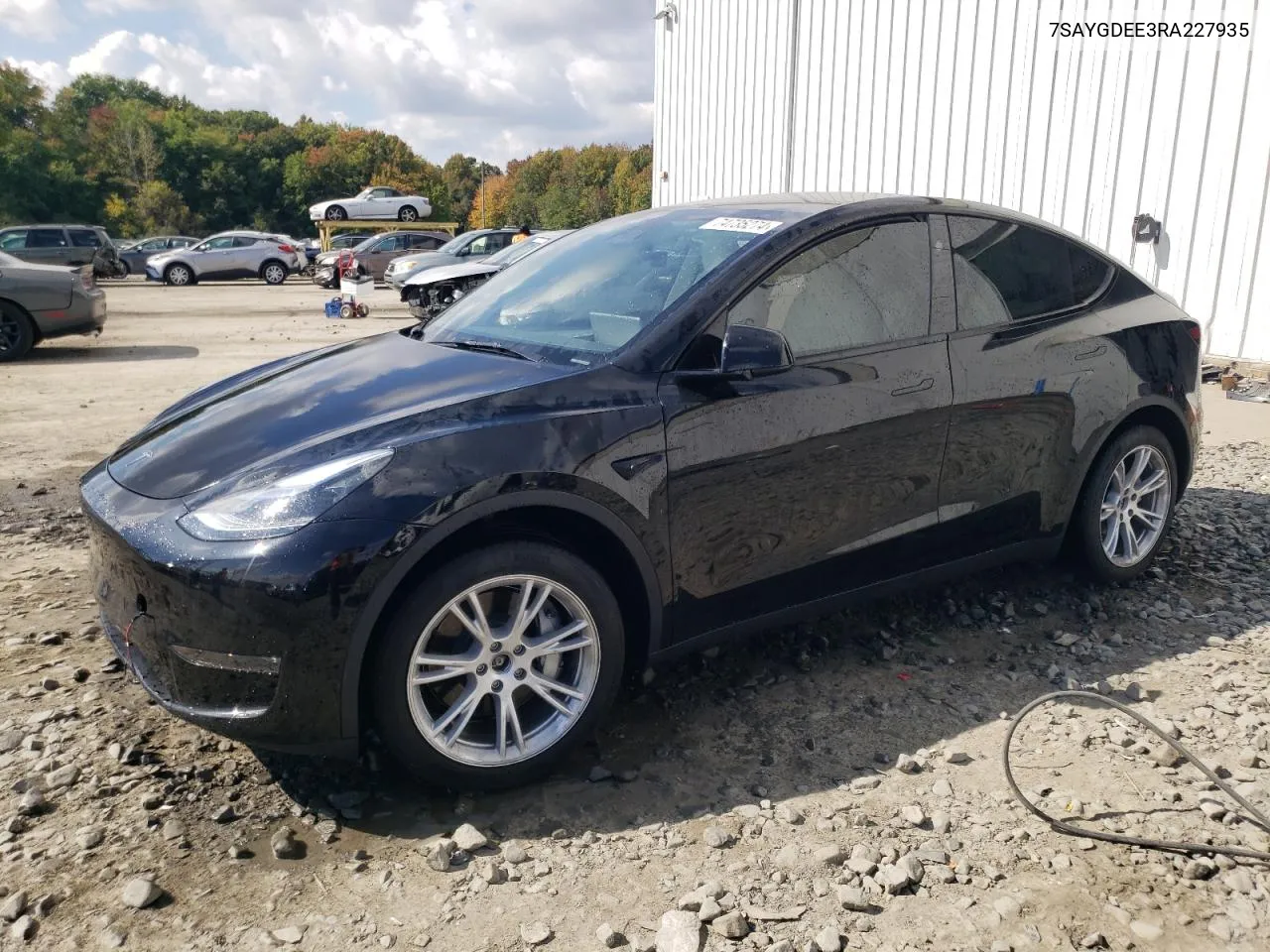 2024 Tesla Model Y VIN: 7SAYGDEE3RA227935 Lot: 74735274