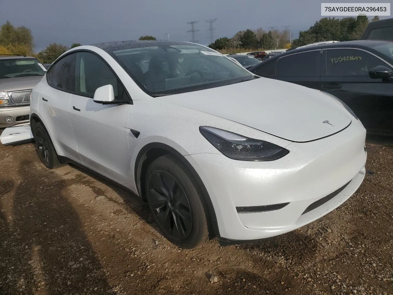 2024 Tesla Model Y VIN: 7SAYGDEE0RA296453 Lot: 76076164