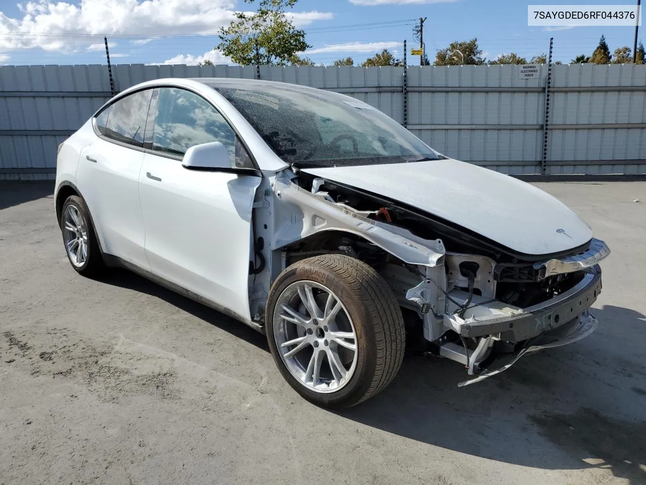 2024 Tesla Model Y VIN: 7SAYGDED6RF044376 Lot: 76818744