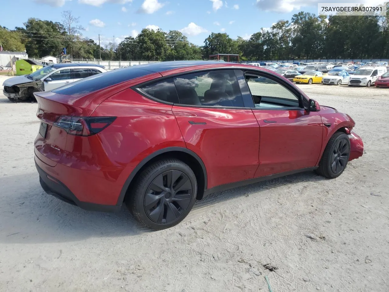 2024 Tesla Model Y VIN: 7SAYGDEE8RA307991 Lot: 77402634