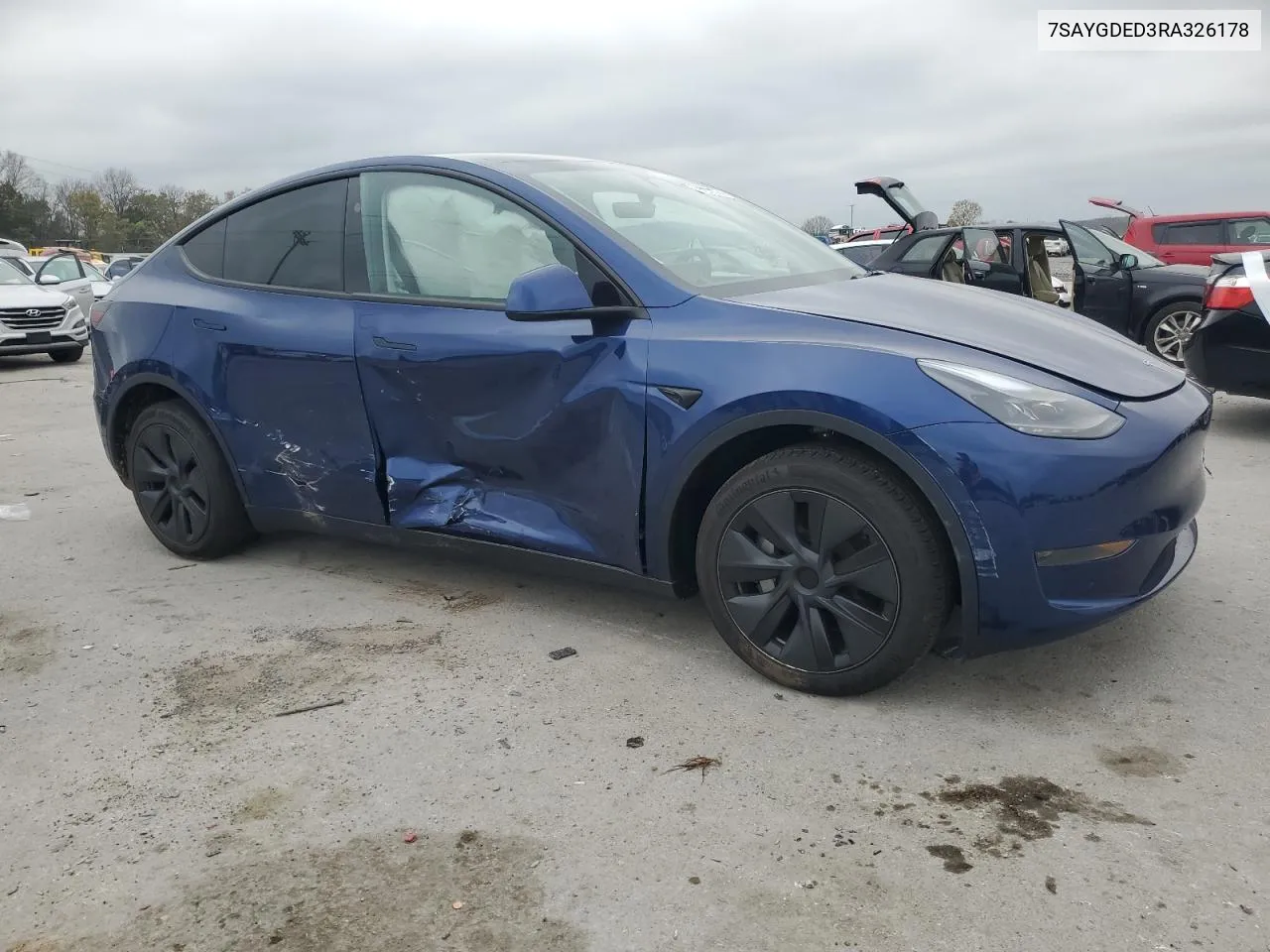 2024 Tesla Model Y VIN: 7SAYGDED3RA326178 Lot: 79956324