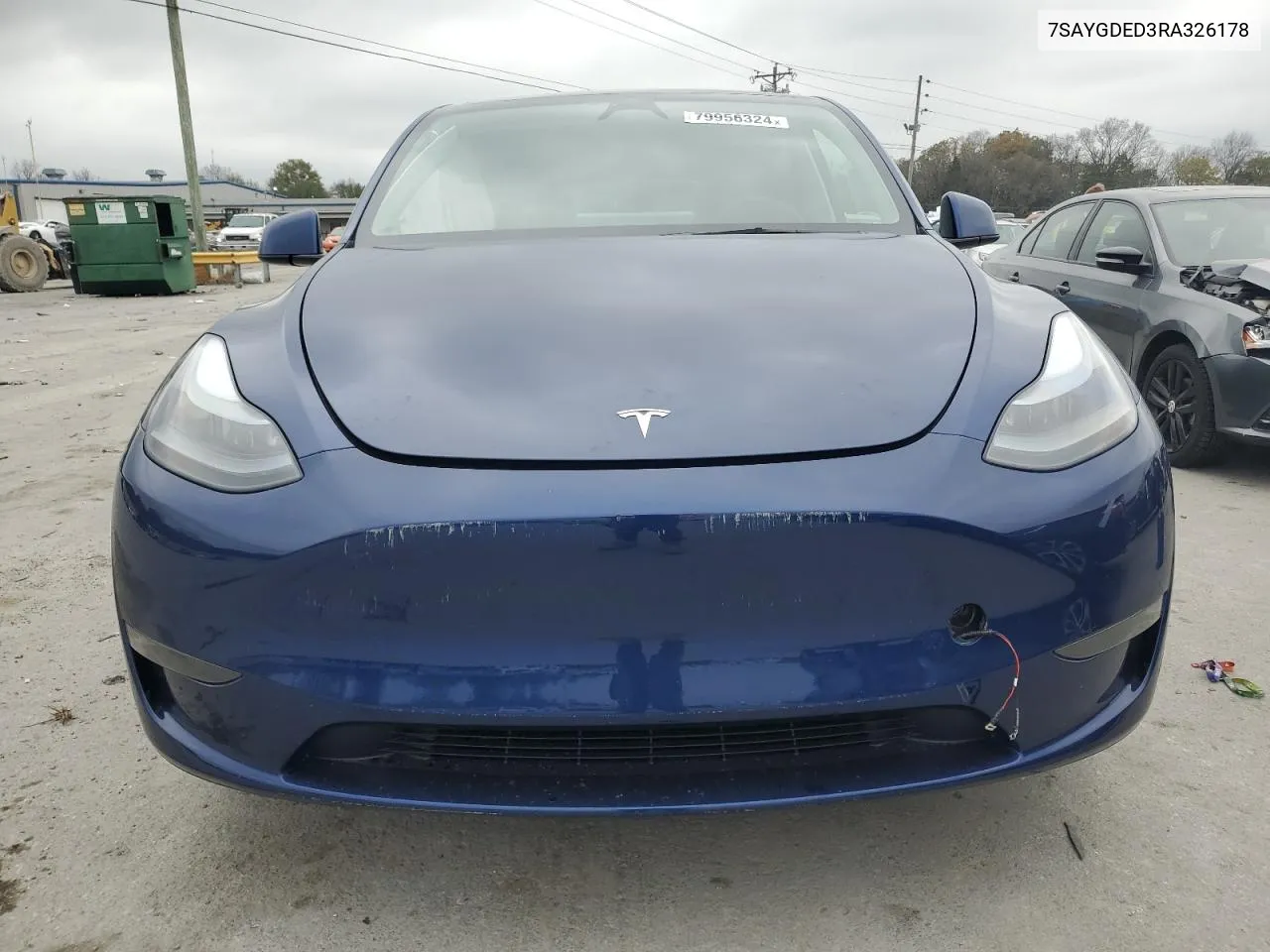 2024 Tesla Model Y VIN: 7SAYGDED3RA326178 Lot: 79956324