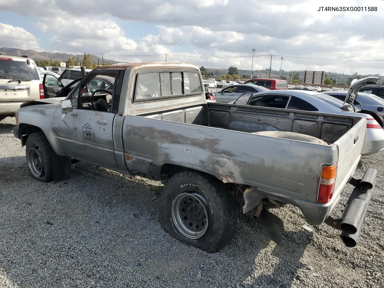 1986 Toyota Pickup Rn63 Sr5 VIN: JT4RN63SXG0011588 Lot: 77680694