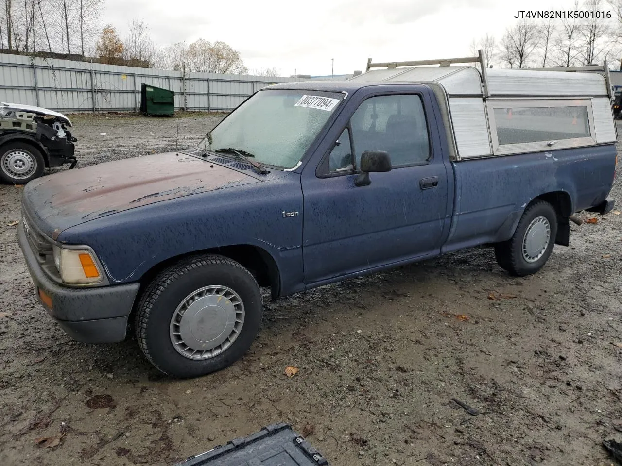 1989 Toyota Pickup 1 Ton Long Bed Dlx VIN: JT4VN82N1K5001016 Lot: 80377094