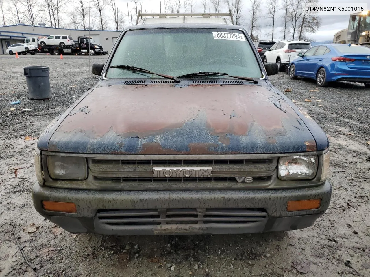 1989 Toyota Pickup 1 Ton Long Bed Dlx VIN: JT4VN82N1K5001016 Lot: 80377094