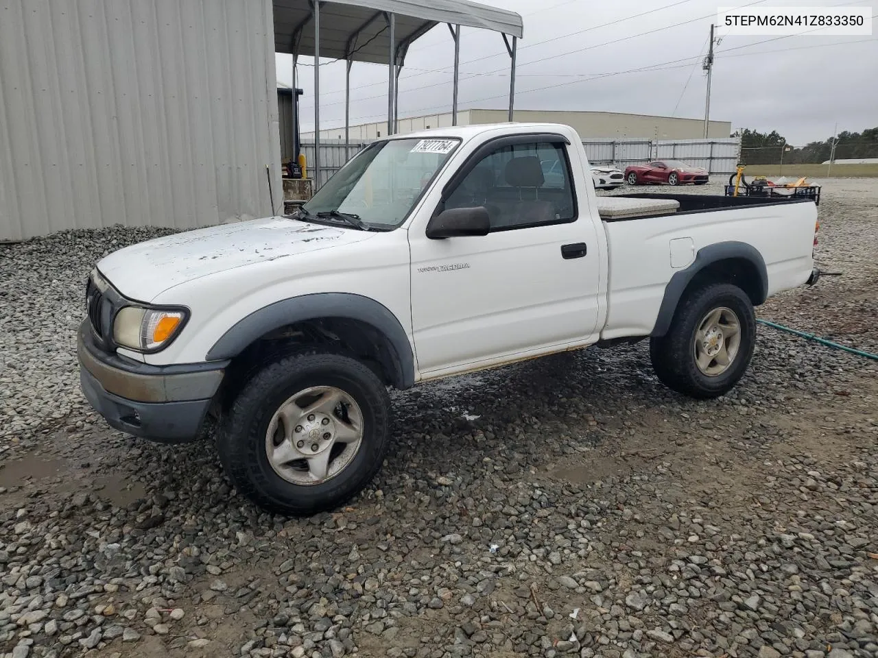 2001 Toyota Tacoma VIN: 5TEPM62N41Z833350 Lot: 79277764