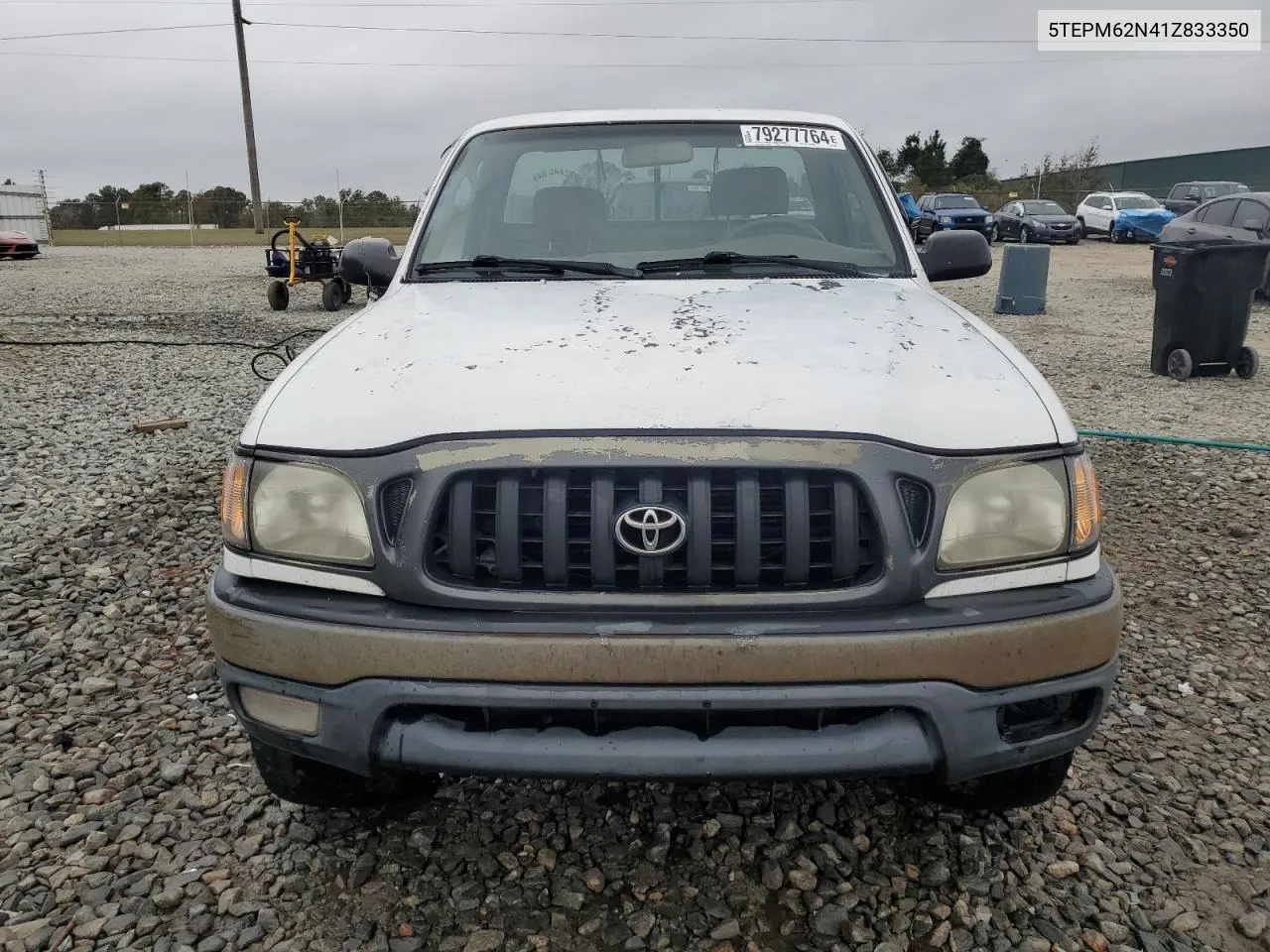 2001 Toyota Tacoma VIN: 5TEPM62N41Z833350 Lot: 79277764