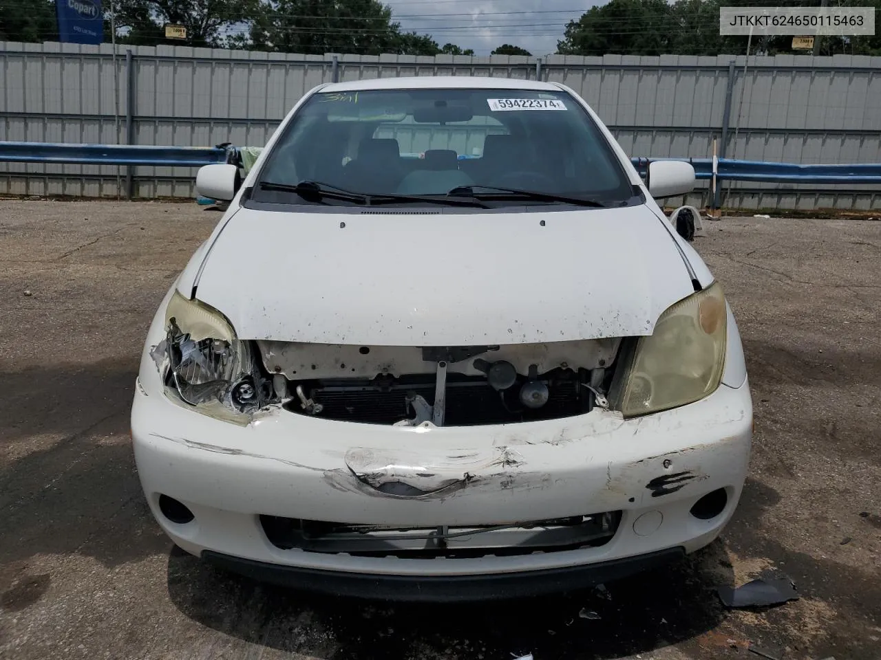 2005 Toyota Scion Xa VIN: JTKKT624650115463 Lot: 59422374