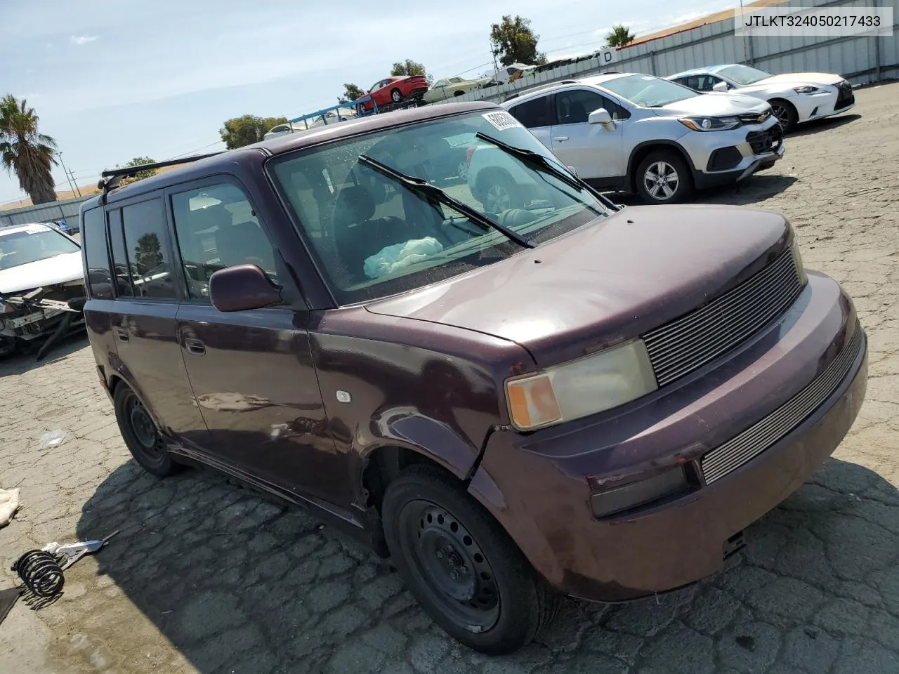 2005 Toyota Scion Xb VIN: JTLKT324050217433 Lot: 68053894