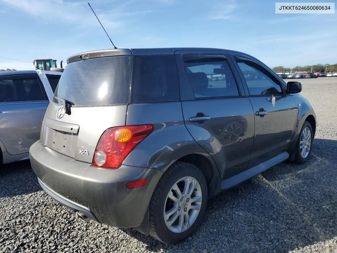 2005 Toyota Scion Xa VIN: JTKKT624650080634 Lot: 77045964