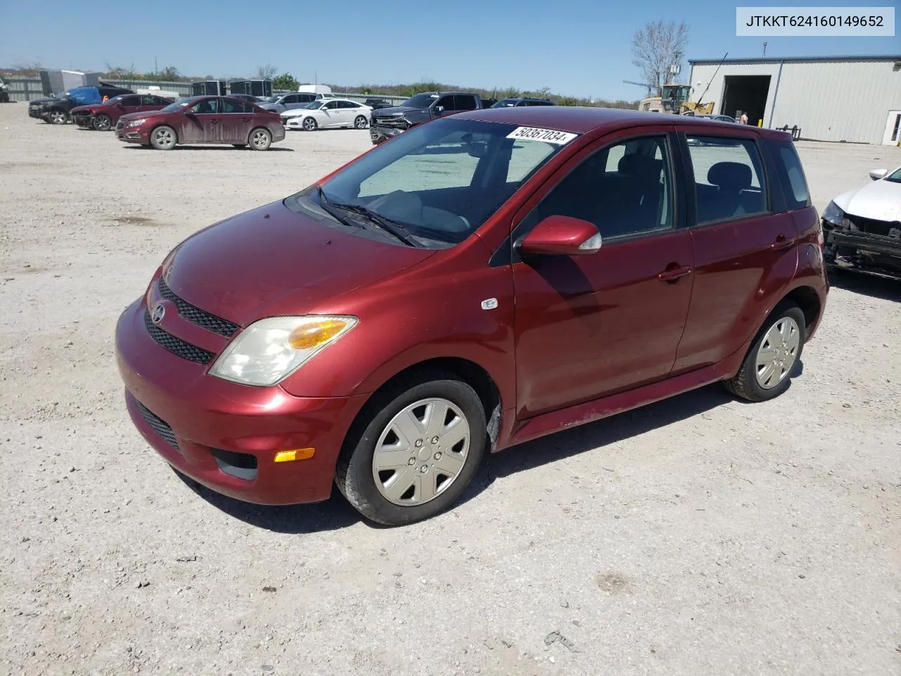 2006 Toyota Scion Xa VIN: JTKKT624160149652 Lot: 50367034