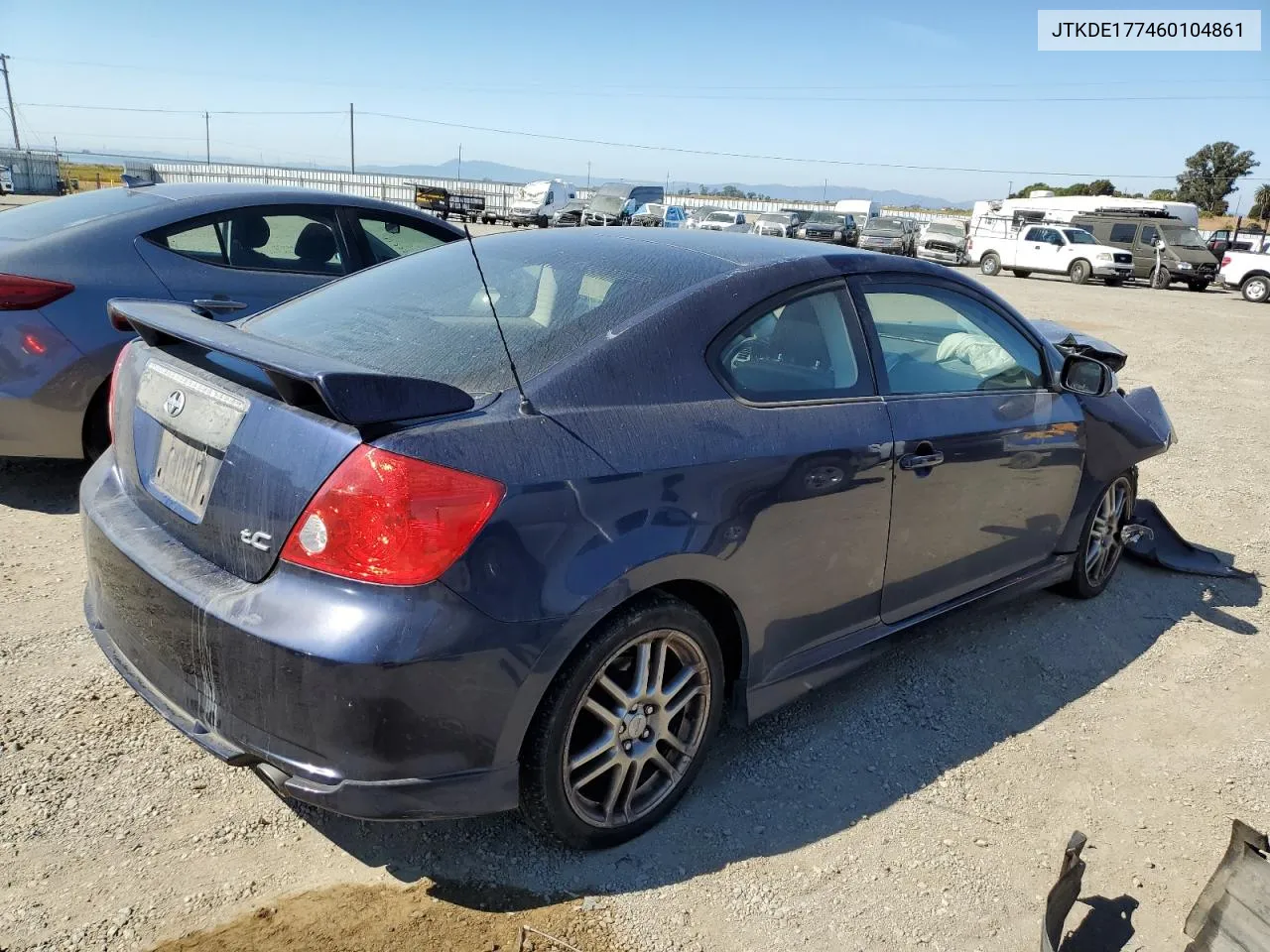 2006 Toyota Scion Tc VIN: JTKDE177460104861 Lot: 68955924