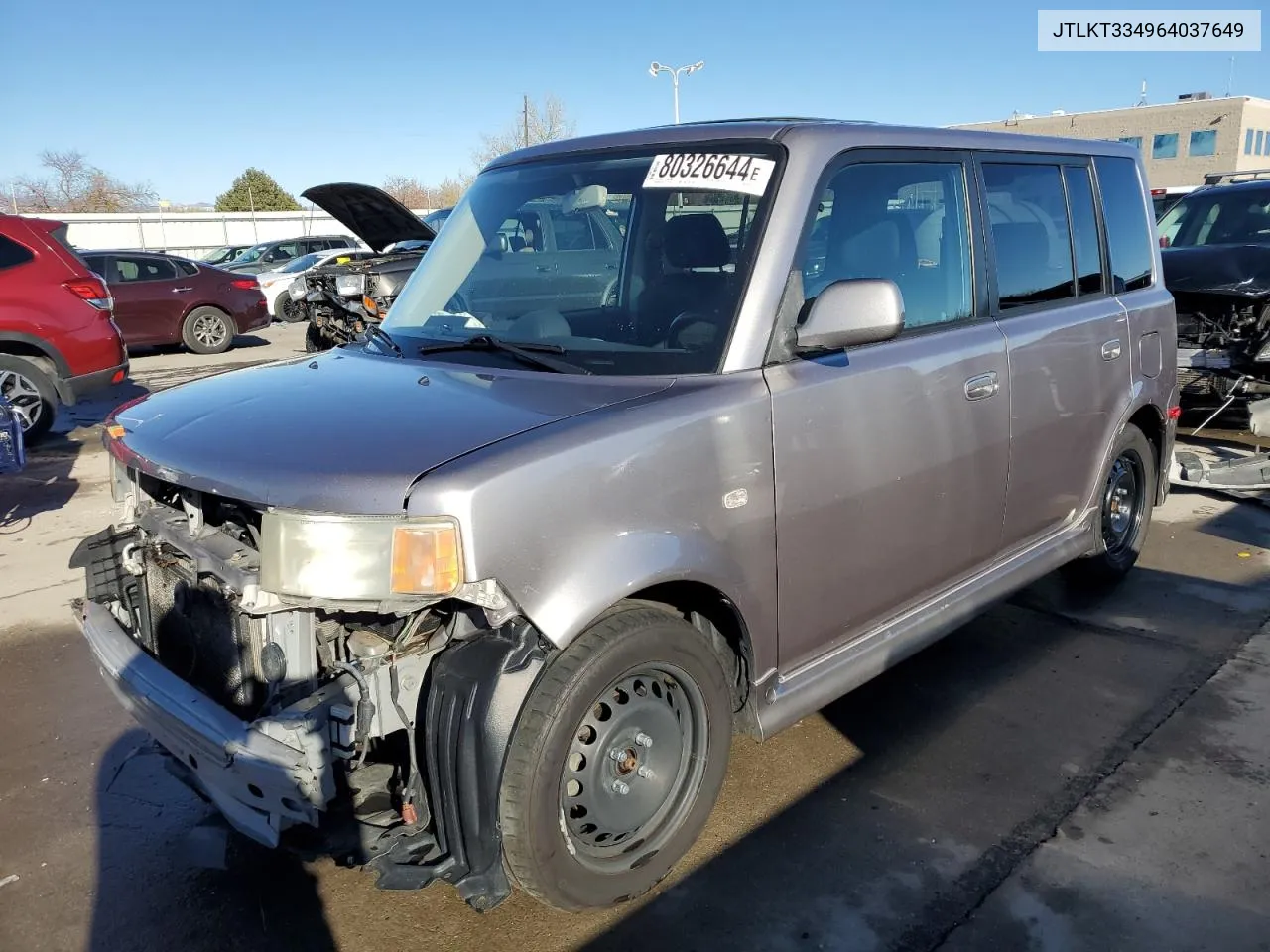 2006 Toyota Scion Xb VIN: JTLKT334964037649 Lot: 80326644