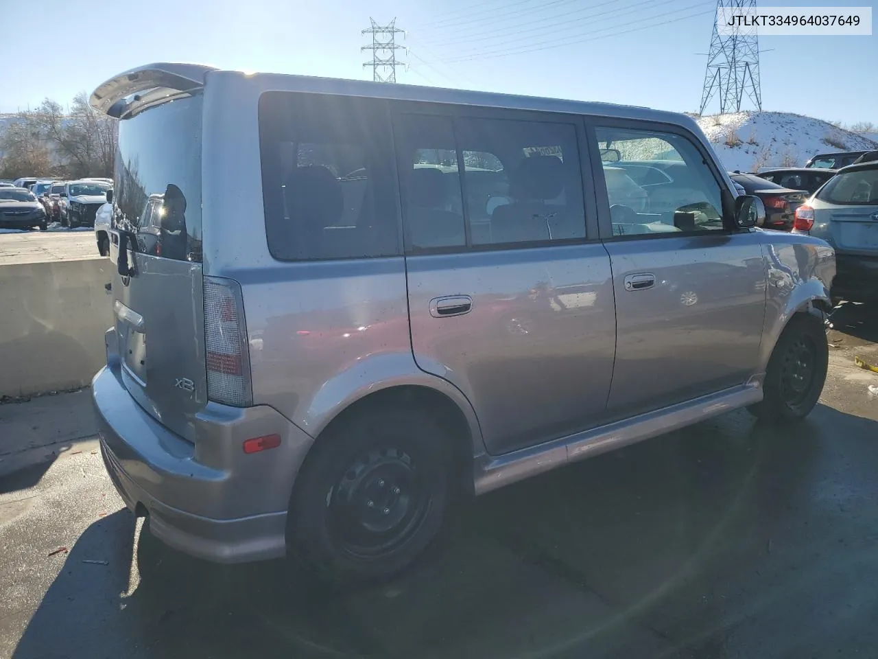 2006 Toyota Scion Xb VIN: JTLKT334964037649 Lot: 80326644