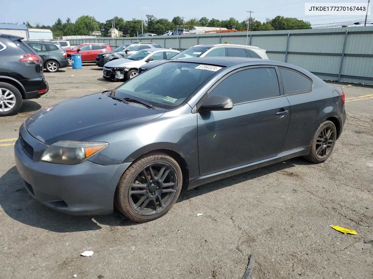 2007 Toyota Scion Tc VIN: JTKDE177270167443 Lot: 67860324