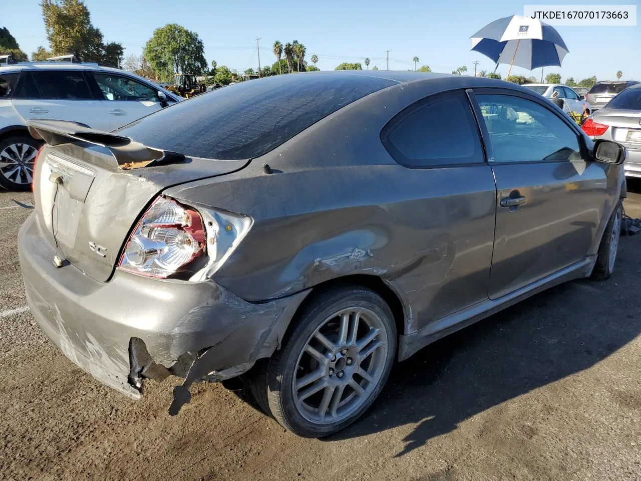 2007 Toyota Scion Tc VIN: JTKDE167070173663 Lot: 70499724