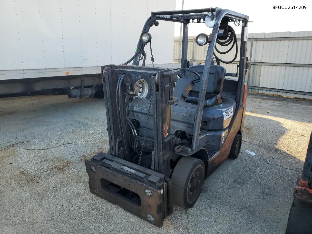 2007 Toyota Forklift VIN: 8FGCU2514209 Lot: 74162904