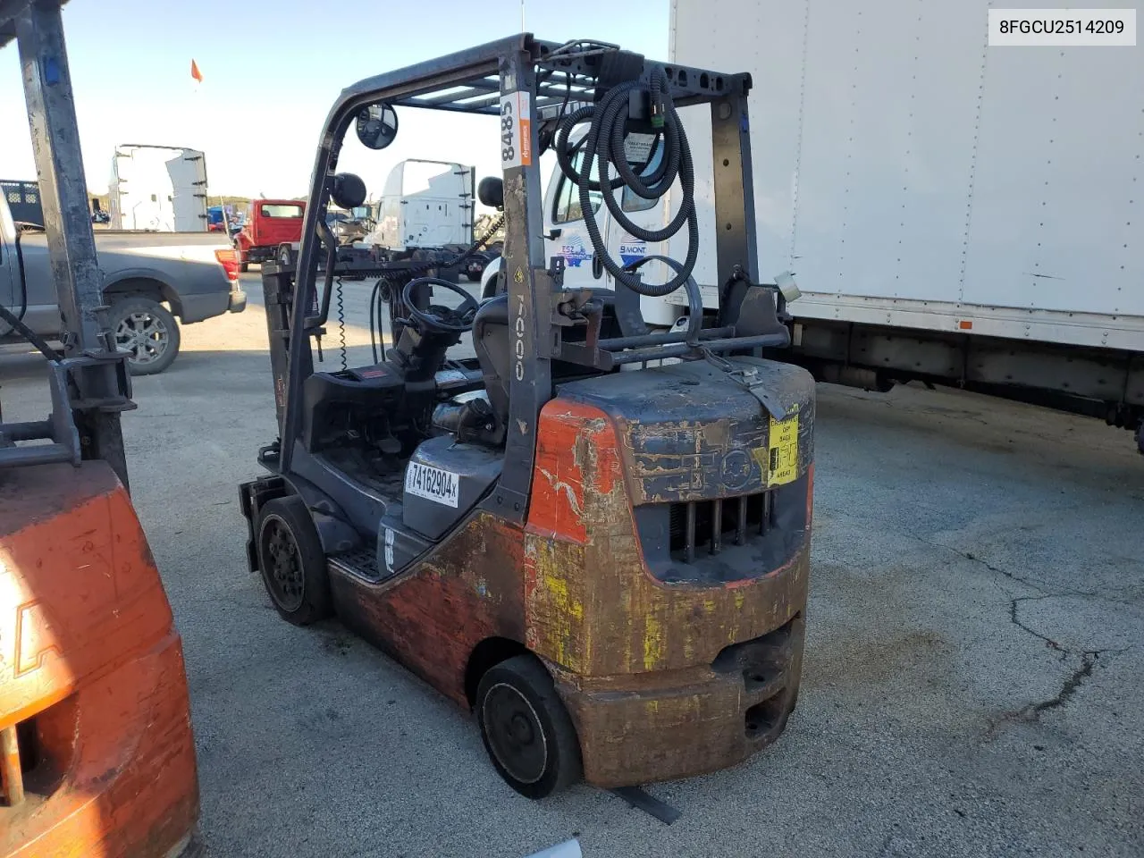 2007 Toyota Forklift VIN: 8FGCU2514209 Lot: 74162904