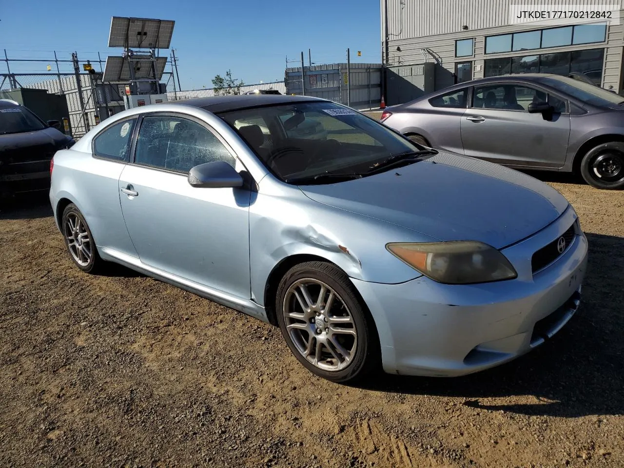 2007 Toyota Scion Tc VIN: JTKDE177170212842 Lot: 79636314