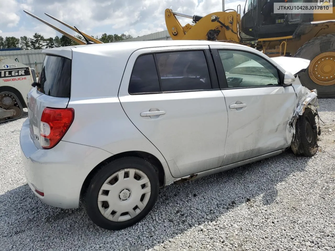 2008 Toyota Scion Xd VIN: JTKKU10428J017810 Lot: 71565054