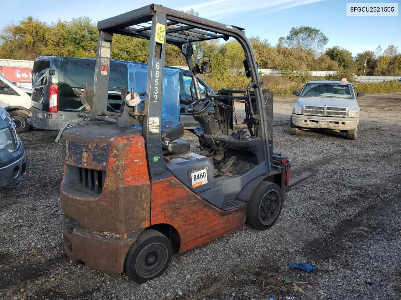 2008 Toyota Forklift VIN: 8FGCU2521505 Lot: 74164974