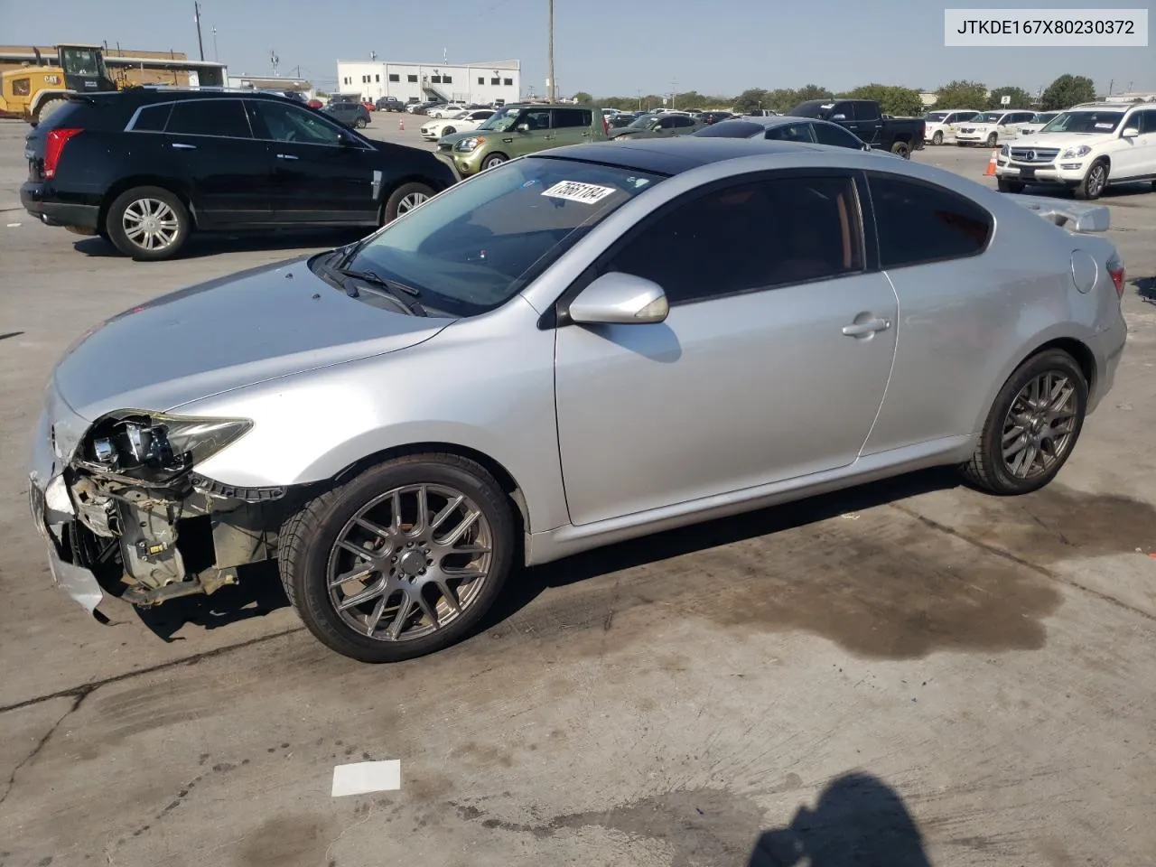 2008 Toyota Scion Tc VIN: JTKDE167X80230372 Lot: 75661184