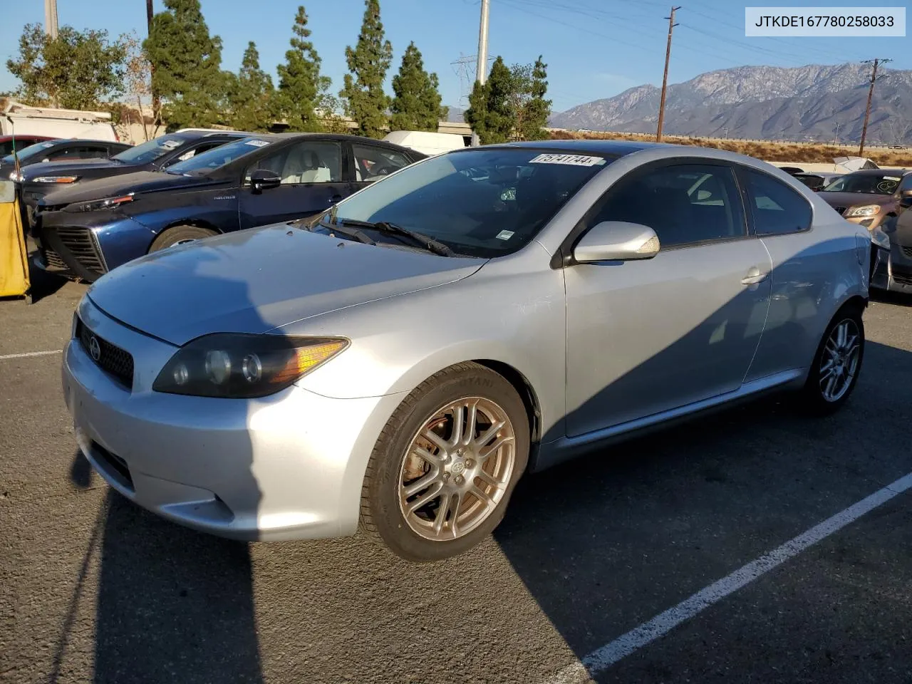 JTKDE167780258033 2008 Toyota Scion Tc