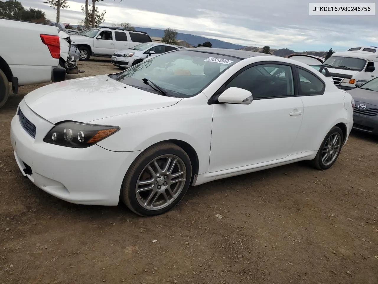 2008 Toyota Scion Tc VIN: JTKDE167980246756 Lot: 76377004