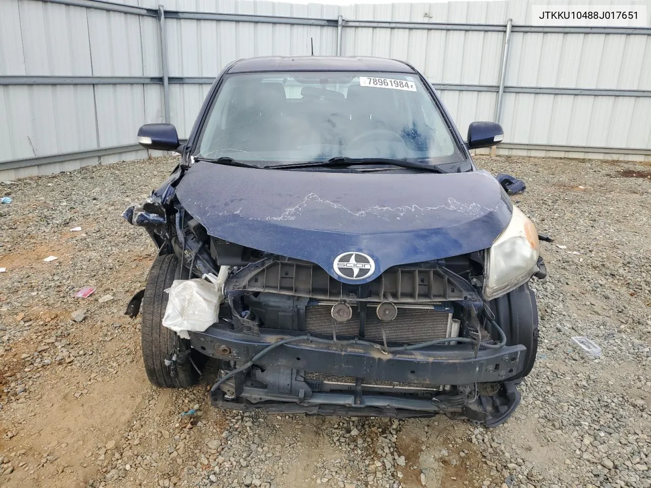 2008 Toyota Scion Xd VIN: JTKKU10488J017651 Lot: 78961984