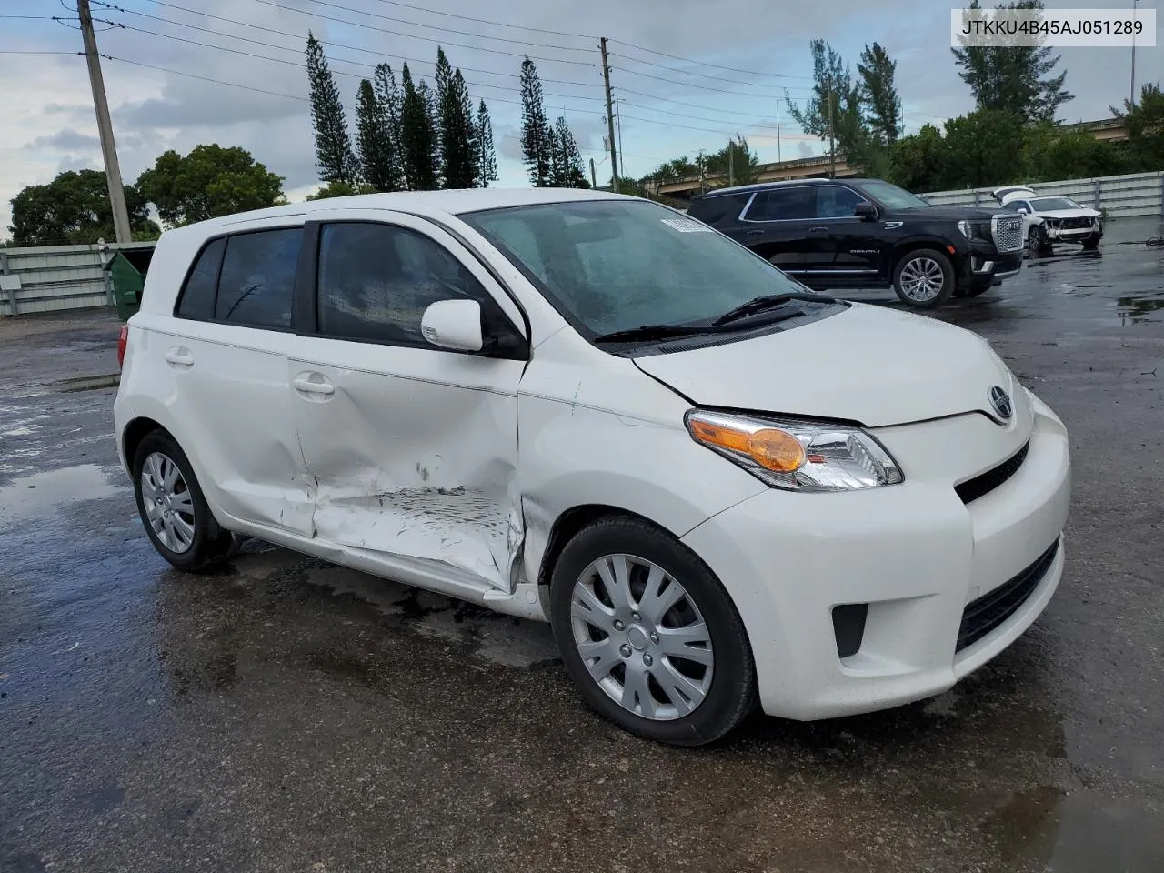 2010 Toyota Scion Xd VIN: JTKKU4B45AJ051289 Lot: 74593784