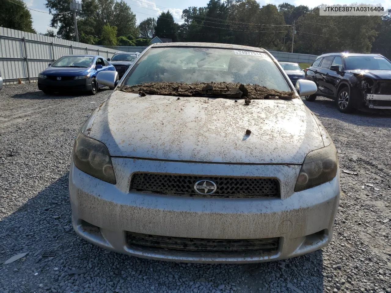 2010 Toyota Scion Tc VIN: JTKDE3B71A0316404 Lot: 74977514