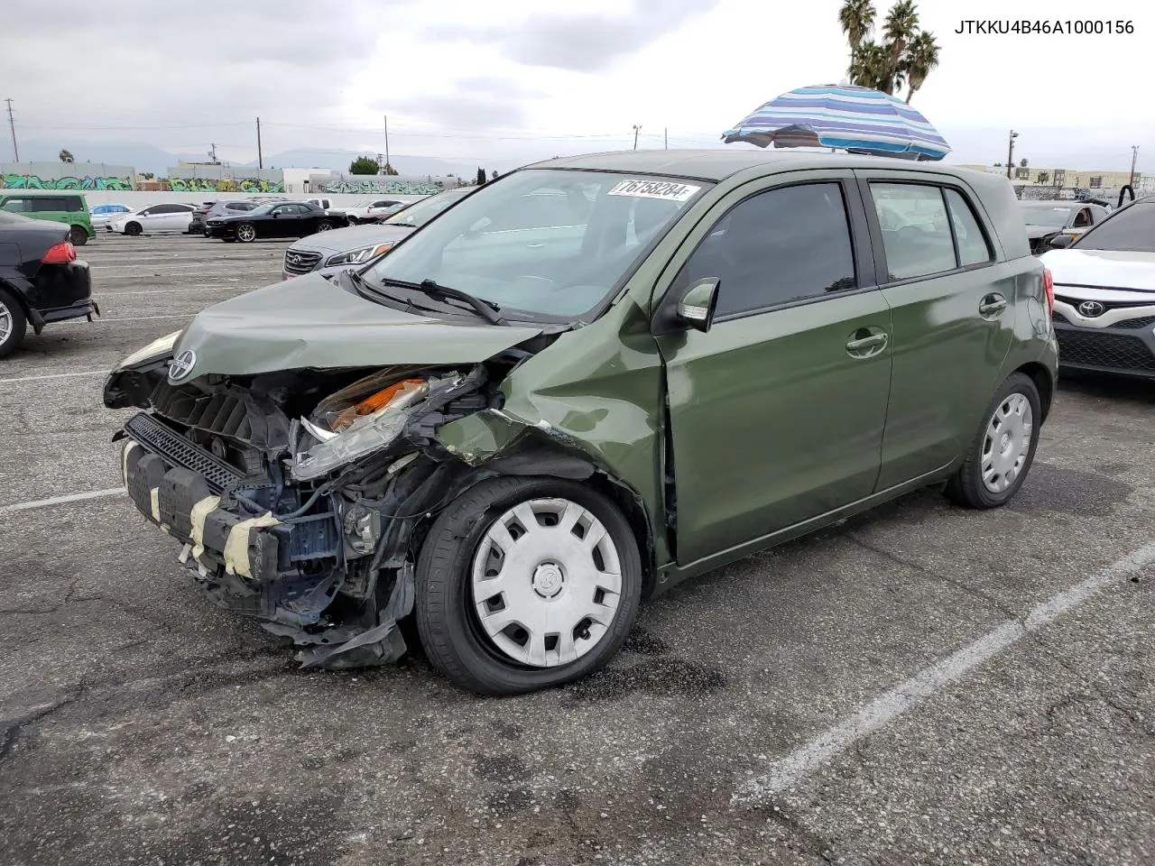 2010 Toyota Scion Xd VIN: JTKKU4B46A1000156 Lot: 76758284