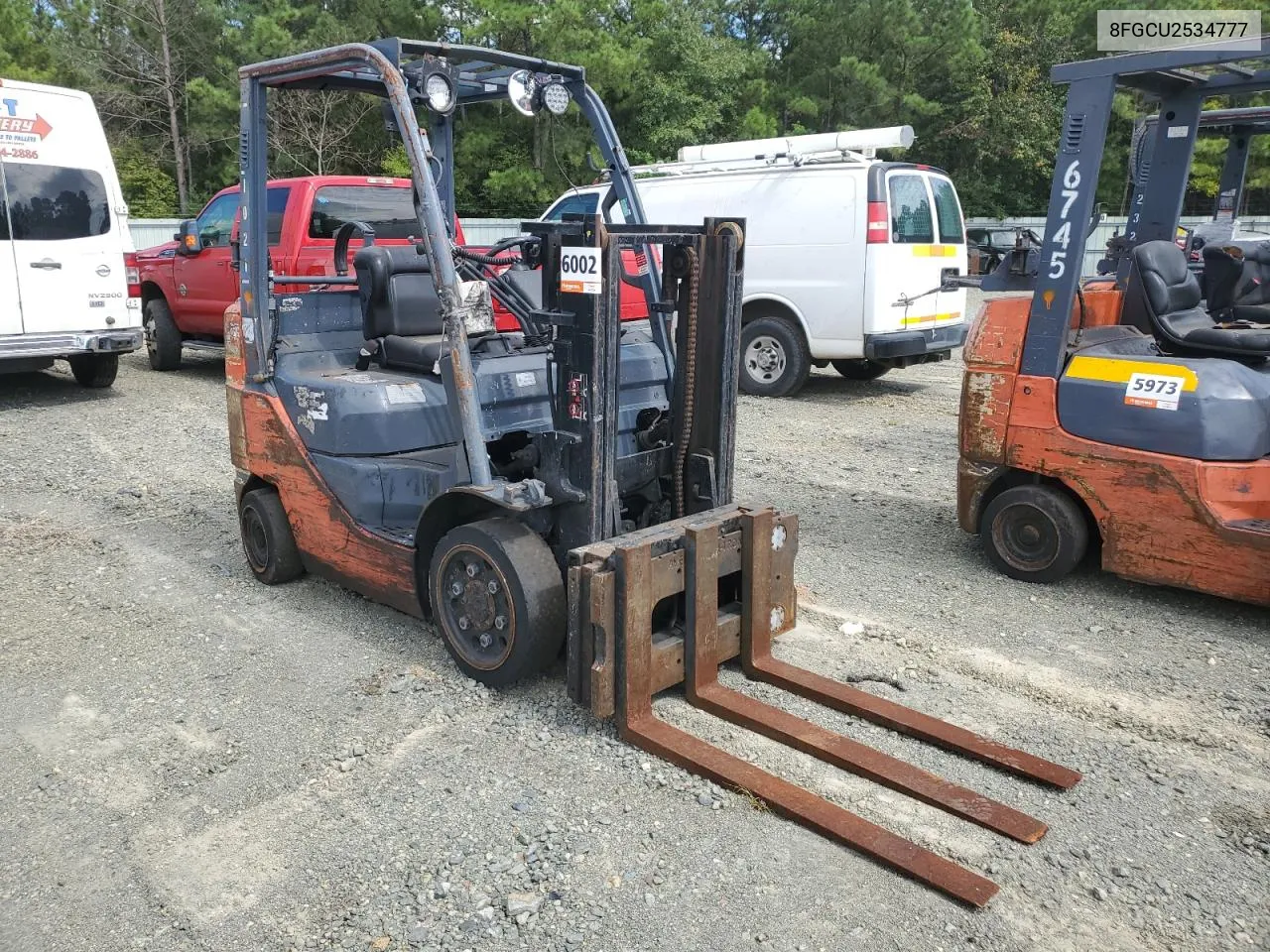 2011 Toyota Forklift VIN: 8FGCU2534777 Lot: 72288154