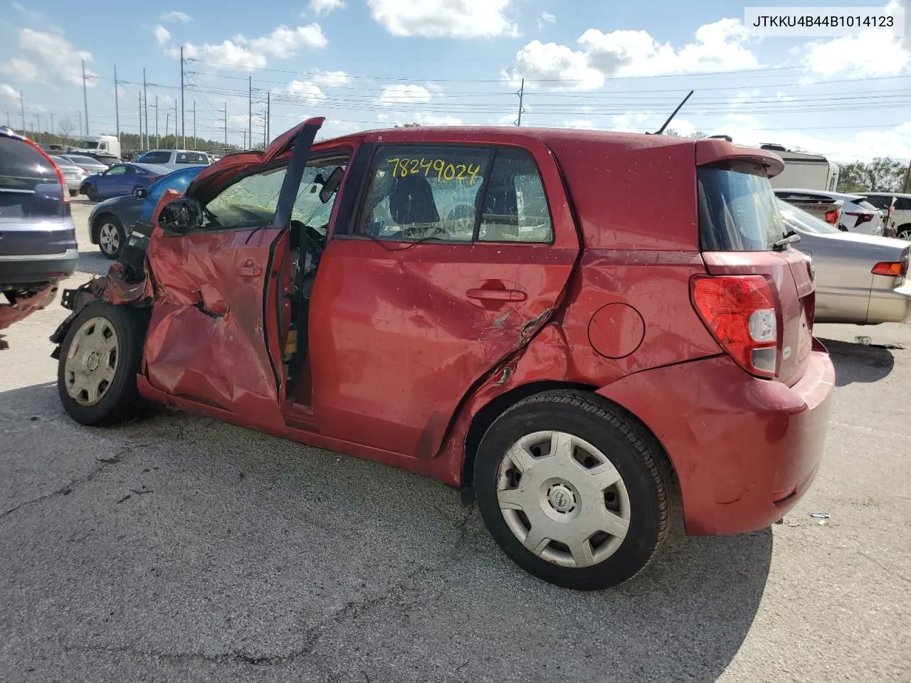 2011 Toyota Scion Xd VIN: JTKKU4B44B1014123 Lot: 78249024