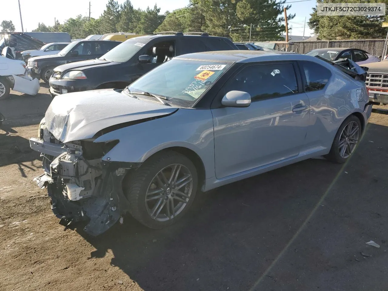 2012 Toyota Scion Tc VIN: JTKJF5C72C3029374 Lot: 60254674