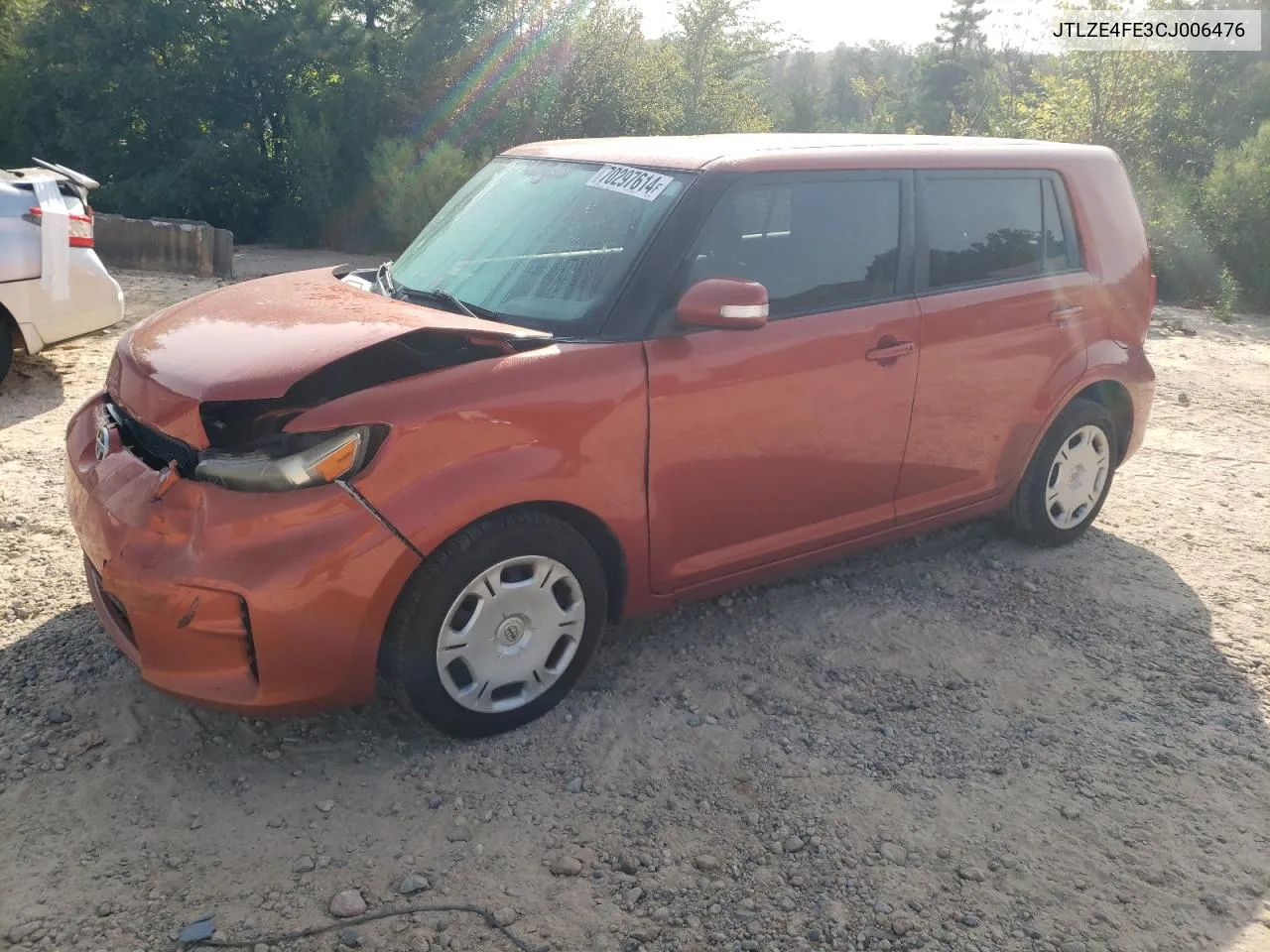 2012 Toyota Scion Xb VIN: JTLZE4FE3CJ006476 Lot: 70297614