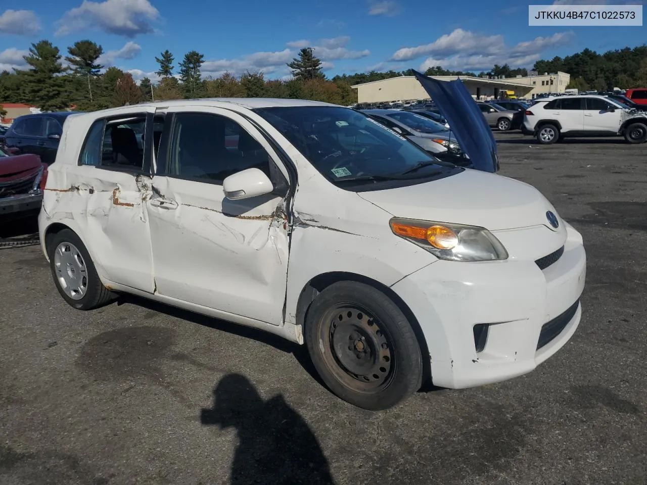 2012 Toyota Scion Xd VIN: JTKKU4B47C1022573 Lot: 75526294