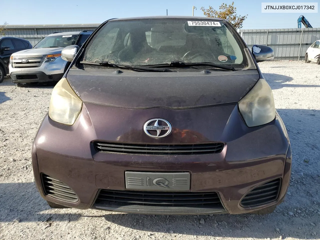 2012 Toyota Scion Iq VIN: JTNJJXB0XCJ017342 Lot: 75530474