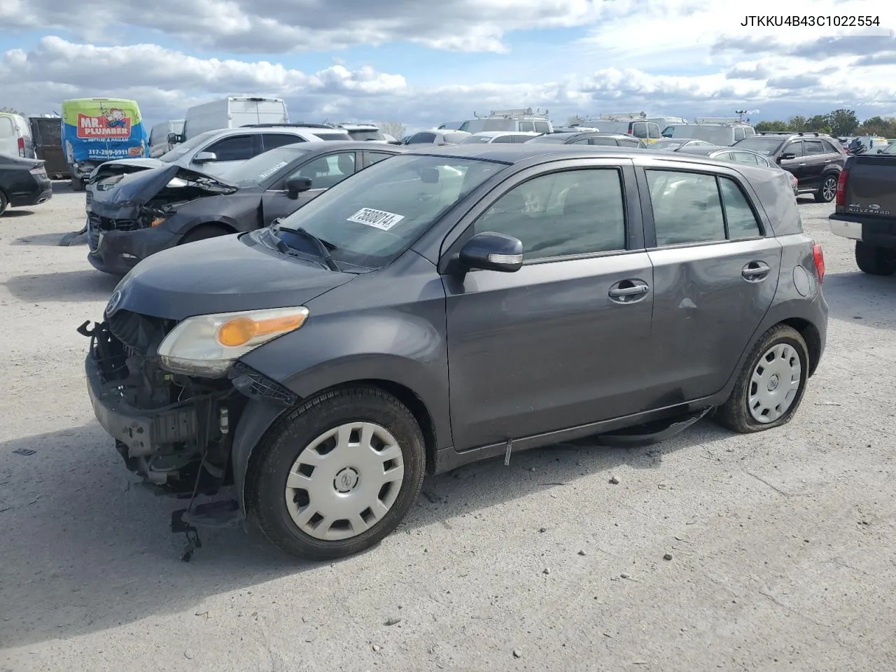 2012 Toyota Scion Xd VIN: JTKKU4B43C1022554 Lot: 75808014